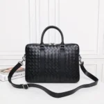 Bottega Veneta Men's Briefcase Original Authentic Luxury Leather Business