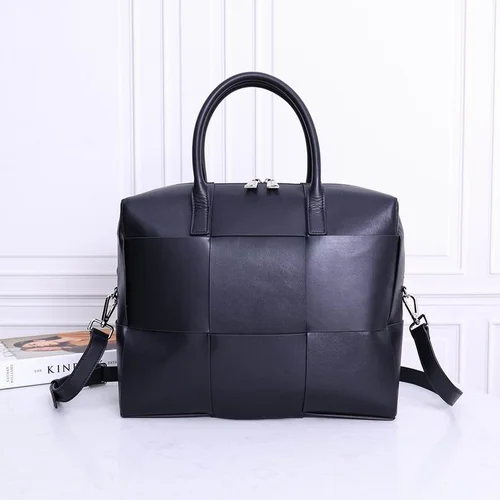 Bottega Veneta Men's Briefcase Original Authentic Luxury Leather Business