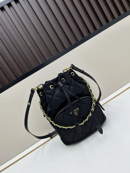 11 Prada Bucket Bag Small Women Luxury Re-Nylon Designer