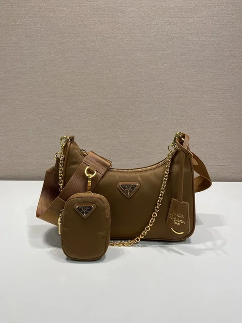 Prada Original Underarm Pouch Authentic Saffiano Leather Luxury