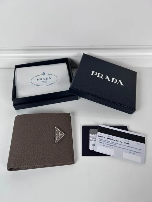 Prada Original Wallet Card Holder Authentic Saffiano Leather