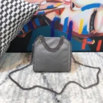 Stella McCartney Mini Logo Crossbody 16x17x7cm Vegan Leather