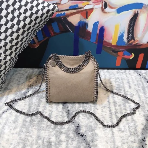 Stella McCartney Mini Logo Crossbody 16x17x7cm Vegan Leather