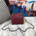 Stella McCartney Mini Logo Crossbody 16x17x7cm Vegan Leather