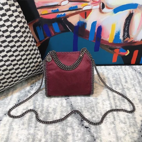 Stella McCartney Mini Logo Crossbody 16x17x7cm Vegan Leather