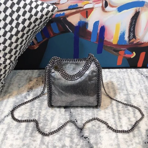 Stella McCartney Mini Logo Crossbody 16x17x7cm Vegan Leather