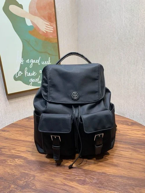 Tory Burch Backpack Medium Women Luxury Nylon Leather