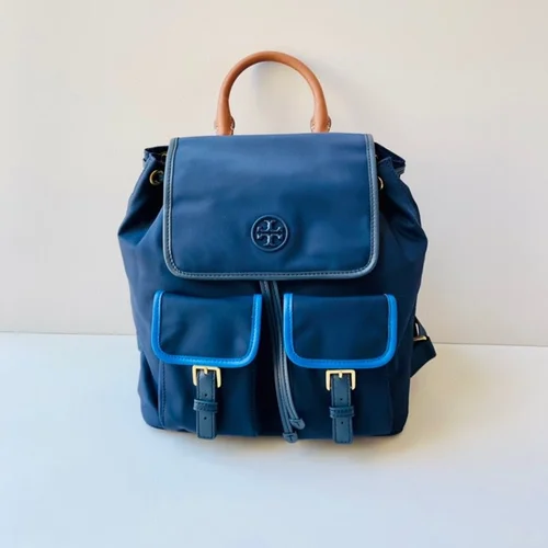 Tory Burch Backpack Medium Women Luxury Nylon Leather