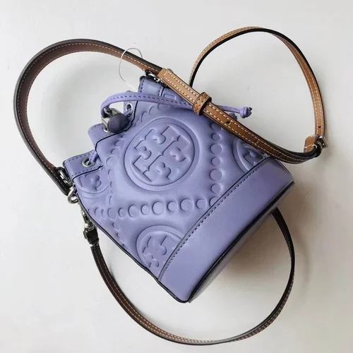 Tory Burch Original Bucket Bag Authentic Leather Luxury