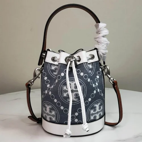 Tory Burch Original Bucket Bag Authentic Leather Luxury