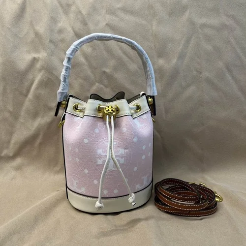 Tory Burch Original Bucket Bag Authentic Leather Luxury