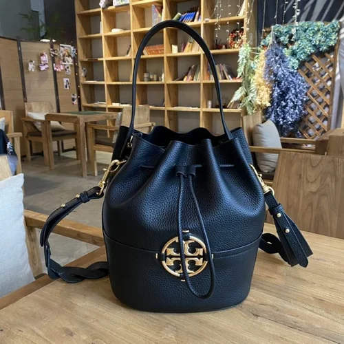 Tory Burch Original Bucket Bag Authentic Leather Luxury