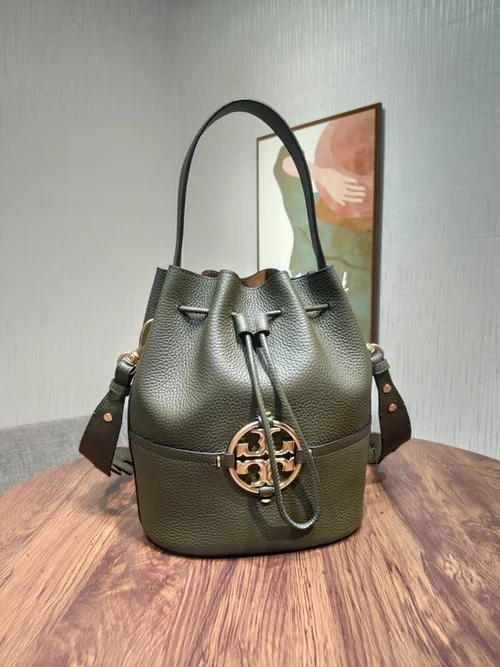 Tory Burch Original Bucket Bag Authentic Leather Luxury