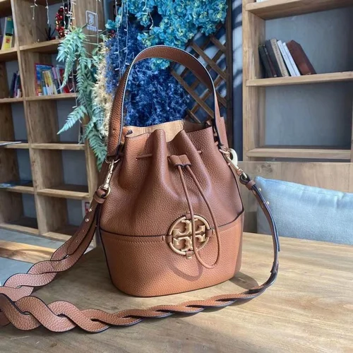 Tory Burch Original Bucket Bag Authentic Leather Luxury