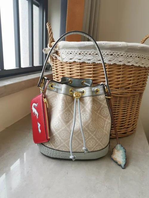 Tory Burch Original Bucket Bag Authentic Leather Luxury