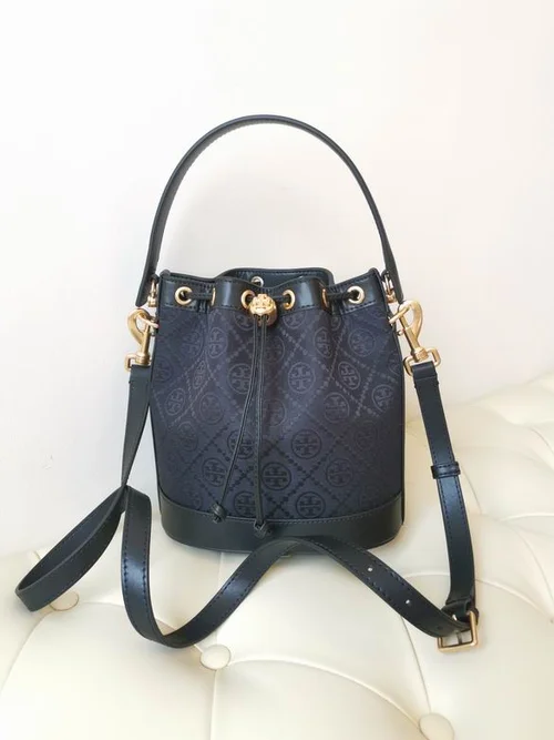 Tory Burch Original Bucket Bag Authentic Leather Luxury