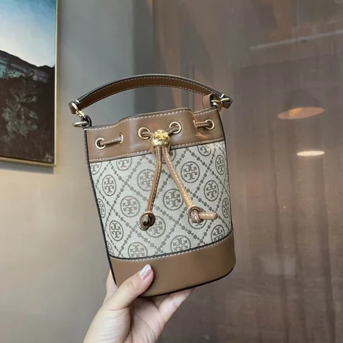 Tory Burch Original Bucket Bag Authentic Leather Luxury