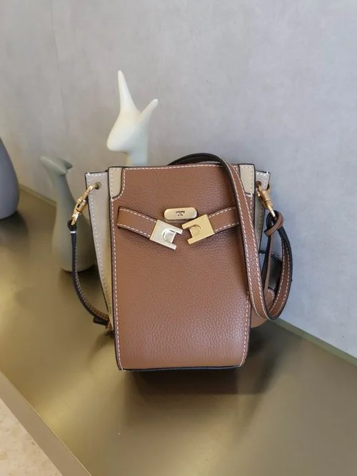 Tory Burch Original Bucket Bag Authentic Leather Luxury