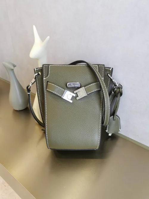 Tory Burch Original Bucket Bag Authentic Leather Luxury