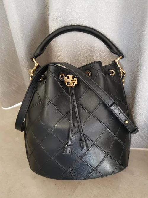 Tory Burch Original Bucket Bag Authentic Leather Luxury