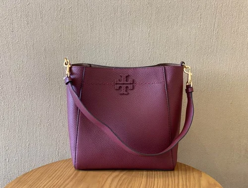 Tory Burch Original Bucket Bag Authentic Leather Luxury