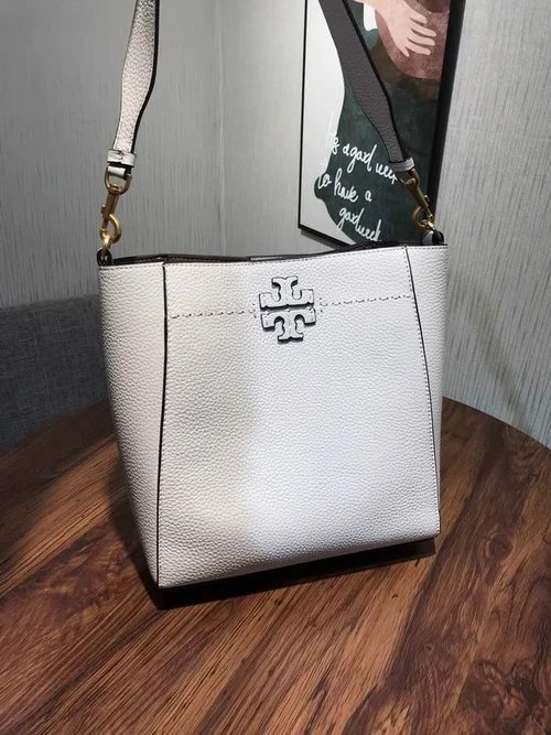 Tory Burch Original Bucket Bag Authentic Leather Luxury
