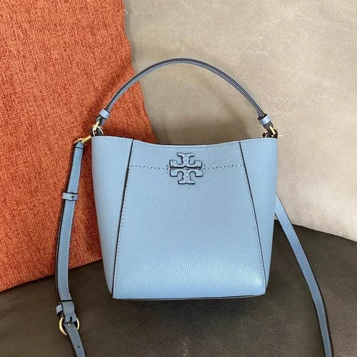Tory Burch Original Bucket Bag Authentic Leather Luxury