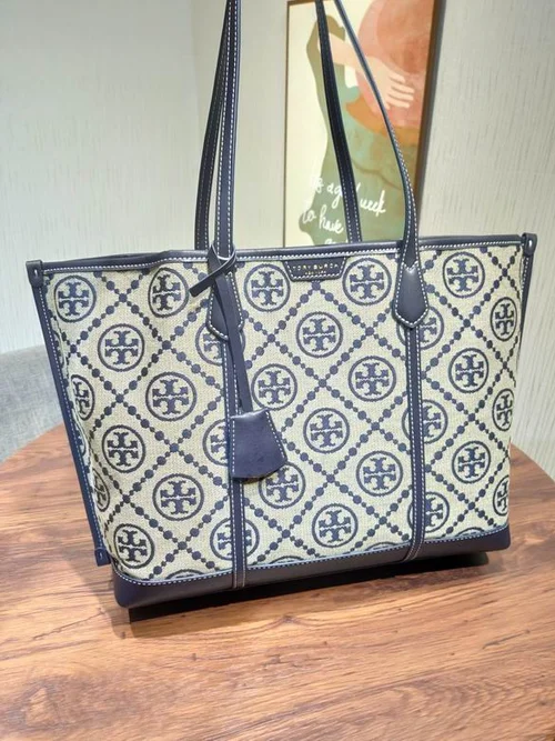 Tory Burch Original Large Shopping Bag Authentic Leather