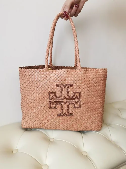 Tory Burch Original Large Shopping Bag Authentic Leather