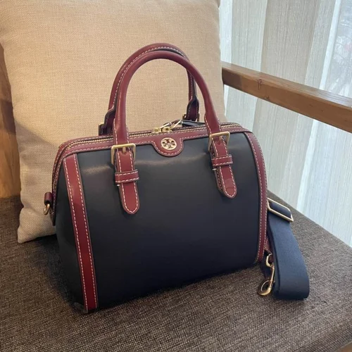 Tory Burch Original Barrel Bag Authentic Leather Luxury