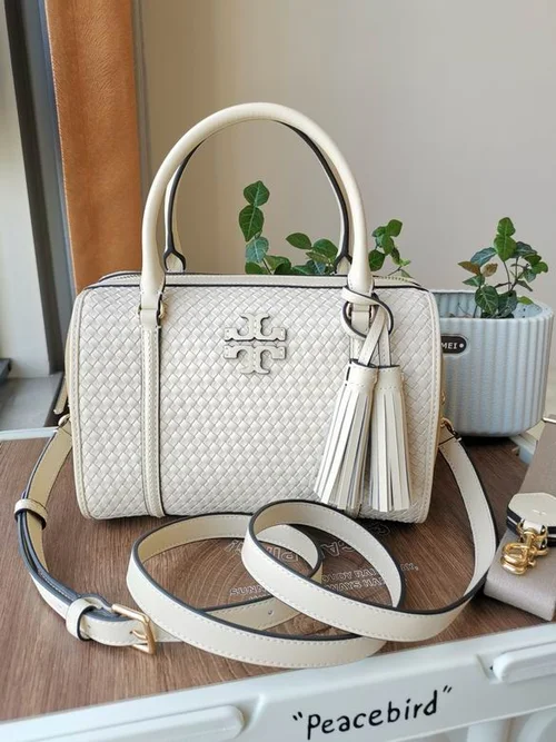 Tory Burch Original Bowling Bag Authentic Leather Luxury