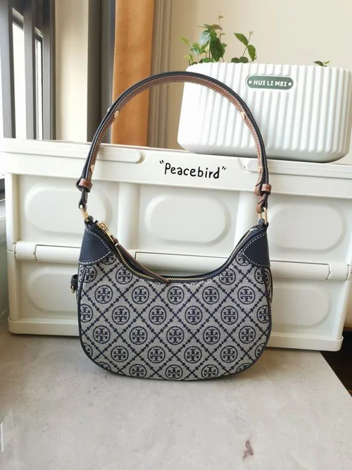 Tory Burch Original Crescent Moon Bag Authentic Leather