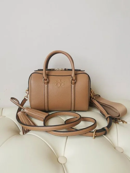 Tory Burch Original Boston Bag Authentic Leather Luxury