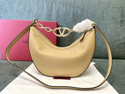 Valentino Original Hobo Bag Authentic Rockstud Leather