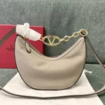 Valentino Original Hobo Bag Authentic Rockstud Leather