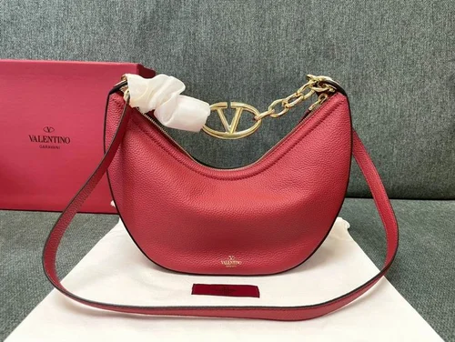 Valentino Original Hobo Bag Authentic Rockstud Leather