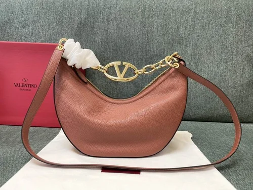 Valentino Original Hobo Bag Authentic Rockstud Leather