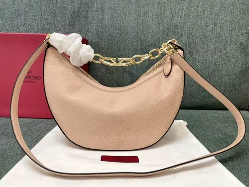 Valentino Original Hobo Bag Authentic Rockstud Leather