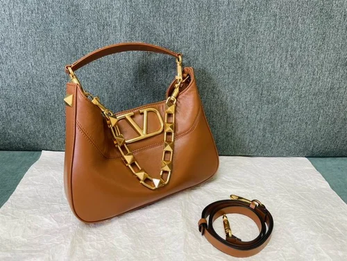 Valentino Original Hobo Bag Authentic Rockstud Leather