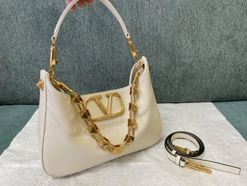 Valentino Original Hobo Bag Authentic Rockstud Leather