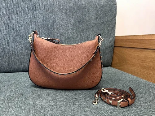 Valentino Original Hobo Bag Authentic Rockstud Leather