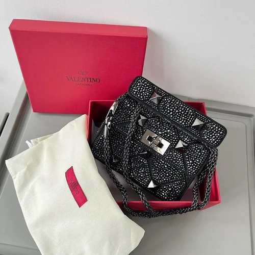 Valentino Original Shoulder Bag Authentic Rockstud Leather