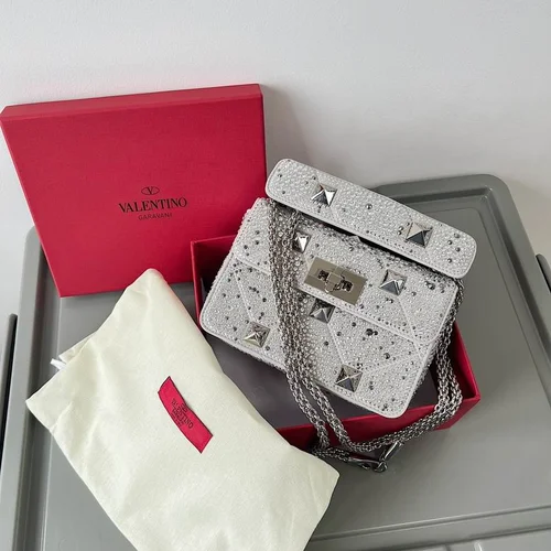 Valentino Original Shoulder Bag Authentic Rockstud Leather