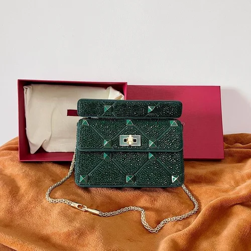 Valentino Original Shoulder Bag Authentic Rockstud Leather