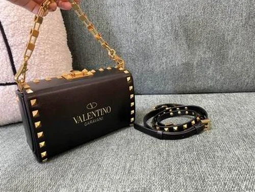 Valentino Original Shoulder Bag Authentic Rockstud Leather