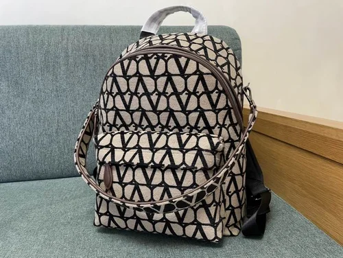 Valentino Original Backpack Large Authentic Canvas Leather