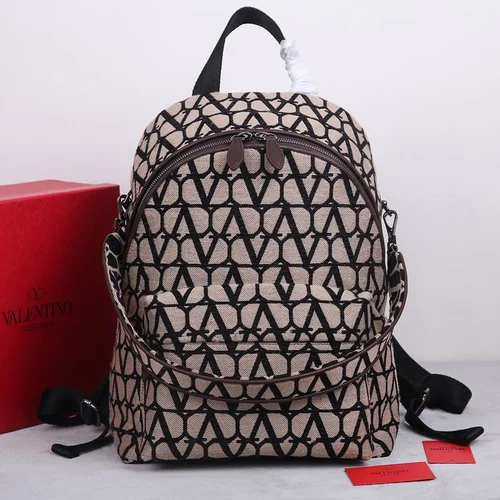 Valentino Original Backpack Large Authentic Canvas Leather