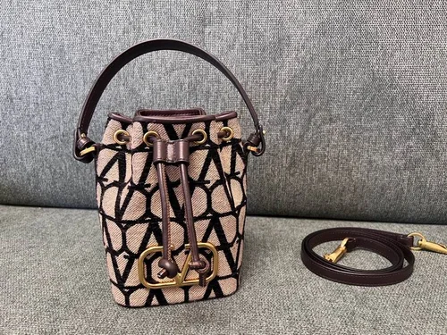 Valentino Original Bucket Bag Authentic Rockstud Leather