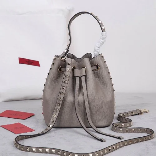 Valentino Original Bucket Bag Authentic Rockstud Leather