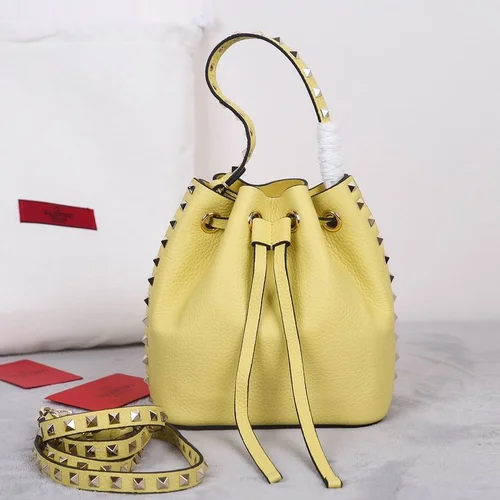 Valentino Original Bucket Bag Authentic Rockstud Leather